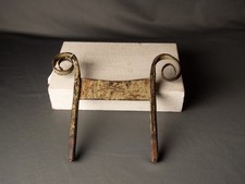 Antique Hand Forged Iron Boot Scraper, 1800s picture