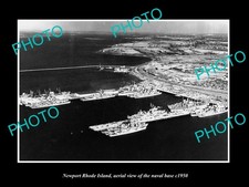 Newport Rhode Island Aerial View Of Naval Base 1950 Old Large Historic Photo picture