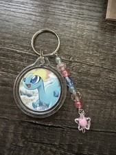 HANDMADE Pokemon Keychain Made From Real Pokemon Cards picture