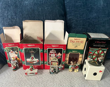 Used Vintage Enesco Casino Christmas Ornaments and Music Box Lot - Read Descrip picture