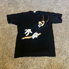 Vintage Mickey Unlimited Disney goofy Black Adult Unisex T-Shirt, Size L picture