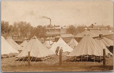 c1918 WWI Military RPPC Real Photo Postcard U.S. Army Base / Location Unknown picture