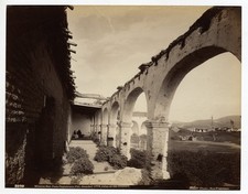 Two 1880s Albumen Print Photos Mission San Juan Capistrano So Cal. IW Taber picture