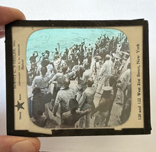 Antique 1908 DeWitt C Wheeler Hand Colored Magic Lantern Glass Slide Sailors picture