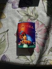 Vintage Camel Joe Pool Player Zippo Lighter 1993 Rare - Never Filled or Sparked picture