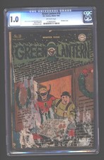 Green Lantern 18  CGC 1.0   Christmas Cover   1945    Low Grade Golden Age picture