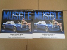 2027 MUSCLE CAR AND GIRLS CALENDAR DOUBLE PACK  picture