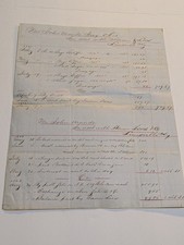 1846 New York & Louisville KY Business Account Affidavit John Maude Hiram Lees picture