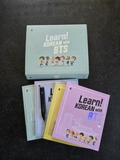 Learn Korean w/ BTS Official Book Package, Speaking Pen. Some Damage. No Charger picture