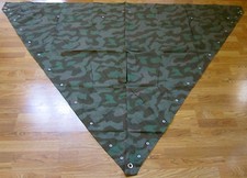  WWII GERMAN SPLINTER CAMO SHLETER HALF ZELT ZELTBAHN picture