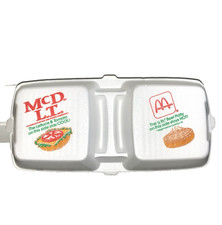 Vintage McDonalds McDLT Styrofoam Food Container Box Top Lid 1980s 80s Discontin picture