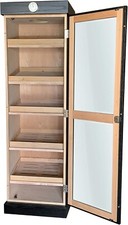 Humidor Supreme Premium Large Cigar Humidor Cabinet, Shelves, Black -3000 Cigars picture