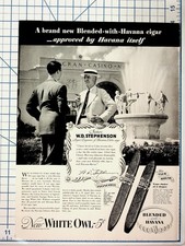 1939 White Owl Cigar Ad Havana Blend Gran Casino World's Fair Ephemera picture