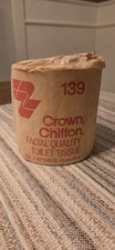 Vintage 1970's Crown Chiffon Facial Quality Toilet Tissue Toilet Paper 500 2 Ply picture