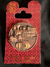 Disney pin #116758 Disneyland Railroad Locomotive Bronze medallion coin picture