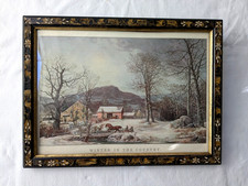 Antique Victorian Picture Frame Inlaid Floral & Leaf Motifs Gold Gilt Liner picture