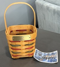Vtg Longaberger Happy Holiday 1997 Basket Very Rare Signed Small Basket picture