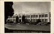 Vintage RPPC SEBASTOPOL CALIFORNIA CA Analy Union High School picture