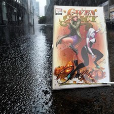 Gwen Stacy #1 Variant Cover C Signed By J Scott Campbell With COA picture