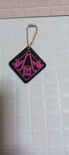 Perverted Gentlemen's Club Acrylic Key Chain Black Pink White Hand Sign 
