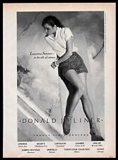 1982 Donald J Pliner Fashion Designer Clothing Cotton Silk Vintage PRINT AD B&W picture