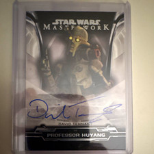 Topps 2018 Star Wars Masterwork Autograph A-DT David Tennant Professor Huyang picture