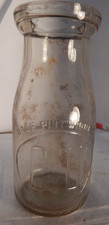 vintage 1/2 pint embossed milk bottle--C.U.  (Cornell University)  1946 picture