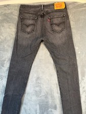 Levi’s 501 Grey Faded Straight Leg Button Fly Jeans 34x36 picture