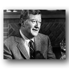 John Wayne Photo 8x10 1974 McQ John Sturges Police Force Black And White picture