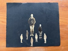 VINTAGE 1917 BASKETBALL PLAYERS PHOTO SCRAPBOOK PAGE Black White Photographs picture