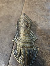 Knight's Armour Antique Brass Letter Clip. picture