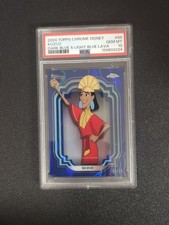 2024 Disney Topps Chrome Kuzco Dark Blue & Light Blue Lava Refractor  /75 PSA 10 picture