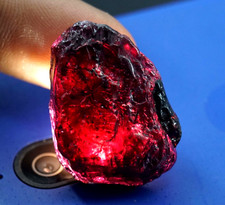 60 Ct+ EGL Certified Burmese Natural Crystal Red Ruby Rough Untreated Gemstone picture