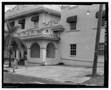 Tampa Florida 1934 West Laurel Street House 2005 HABS Spanish Revival Porch picture