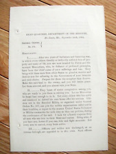 CIVIL WAR MISSOURI STERLING PRICE INVASION UNION CALL TO ARMS ST LOUIS 1864 picture