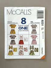 1990's McCall's Girls' Top,Shorts Pattern 8231 Size 10-14 UNCUT picture