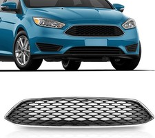 Front Upper Honeycomb Style Grille Black with Chrome Trim Compatible with 2015  picture