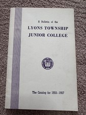 RARE 1955-1957 Lyons Township Junior College LaGrange, Illinois Class Catalog picture