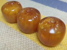 bakelite muskevi amber 121 grams 3 piece suitable for rosary old bacalite picture