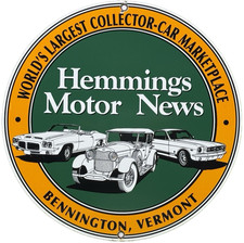 VINTAGE HEMMINGS MOTOR NEWS PORCELAIN SIGN DEALERSHIP CLASSIC CARS HOT ROD picture