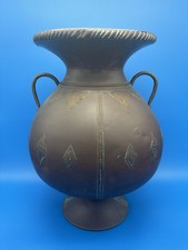 Antique Arts & Crafts Hand-Hammered Copper Urn with Riveted Seams, c. 1890–1915 picture