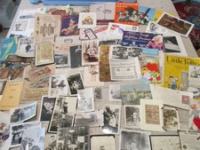 Antique Vintage Ephemera Lot 170+ Pieces Documents Photos Ads Booklets Brochures picture