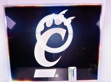 Cincinnati Bearcats 30” RGB LED Lighted Wall Sign Logo Brands Remote Tested picture