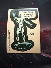Vintage 1976 Topps Marvel Comic Book Heroes Sticker  - Silver Surfer - Rookie picture
