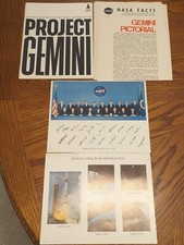 Vintage Lot Of NASA Gemini Brochures Facts 1966 Gift History Space picture