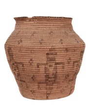 Antique Pima Basket with Gila Monsters ca. 1920s  8