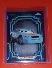 2024 Topps Chrome Disney Cal Weathers Blue Lava Refractor #49/75 picture