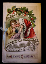 C.1910 John Winsch Santa Claus St Nick Christmas Children Booklet Postcard~f512 picture