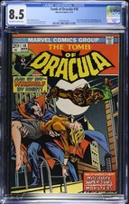 🧛 Tomb of Dracula #18 CGC 8.5 OWW Marvel 1974 Werewolf By Night Crossover picture