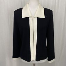 St. John Evening by Marie Gray Black & White Jacket size 12 picture